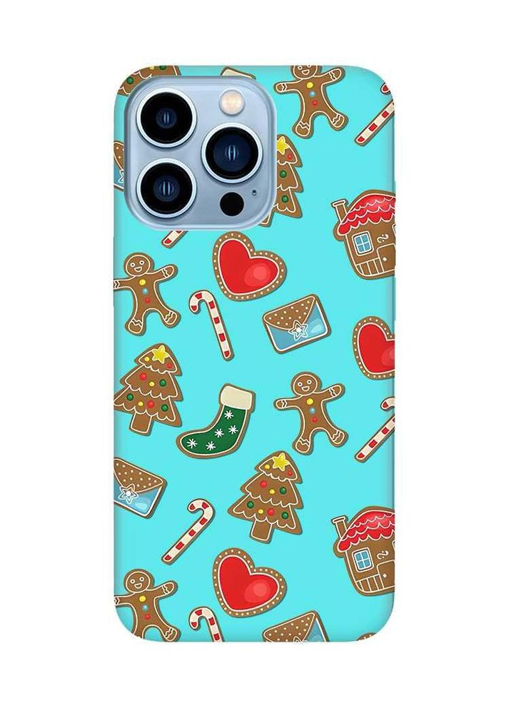 Матовый чехол на iPhone 13 Pro Max:: Рождественский фон (новогодний принт 181) Creative (362970602)