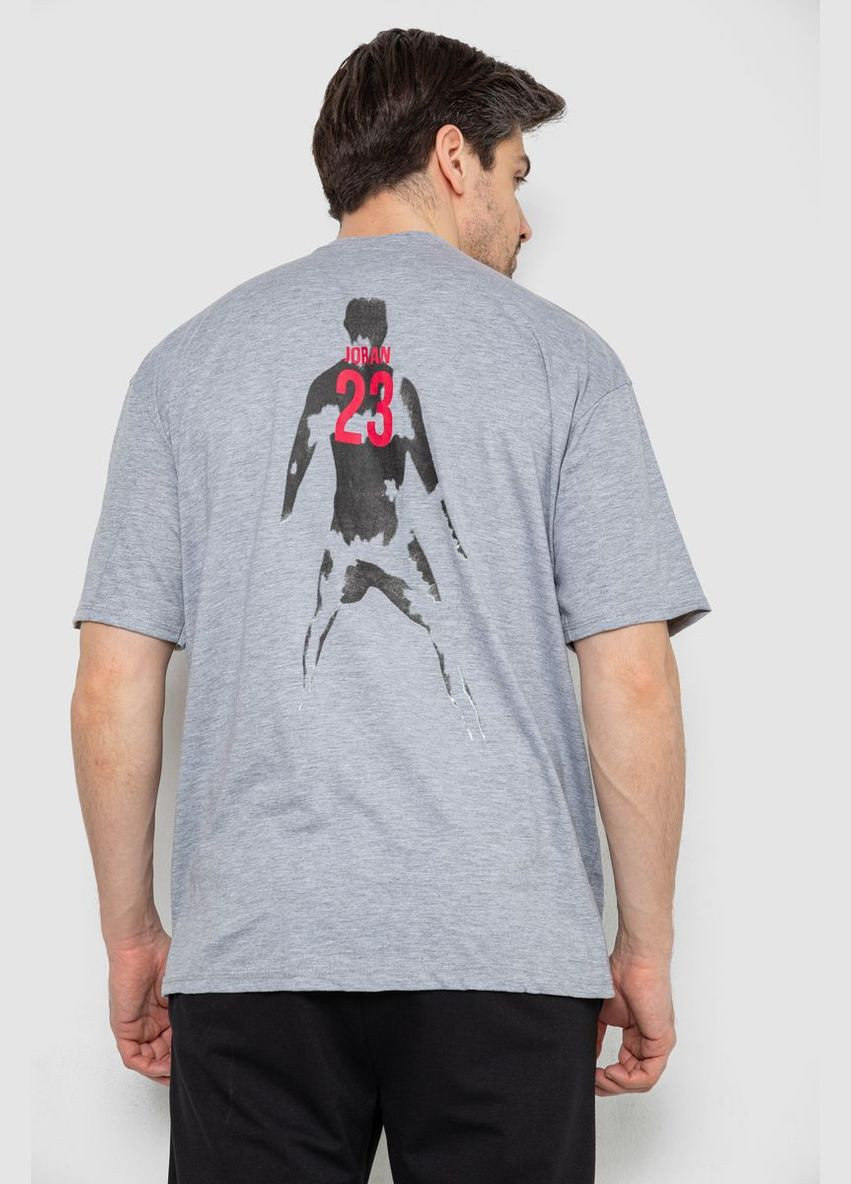 Сіра футболка чоловіча з принтом,, 244r7024 Andi