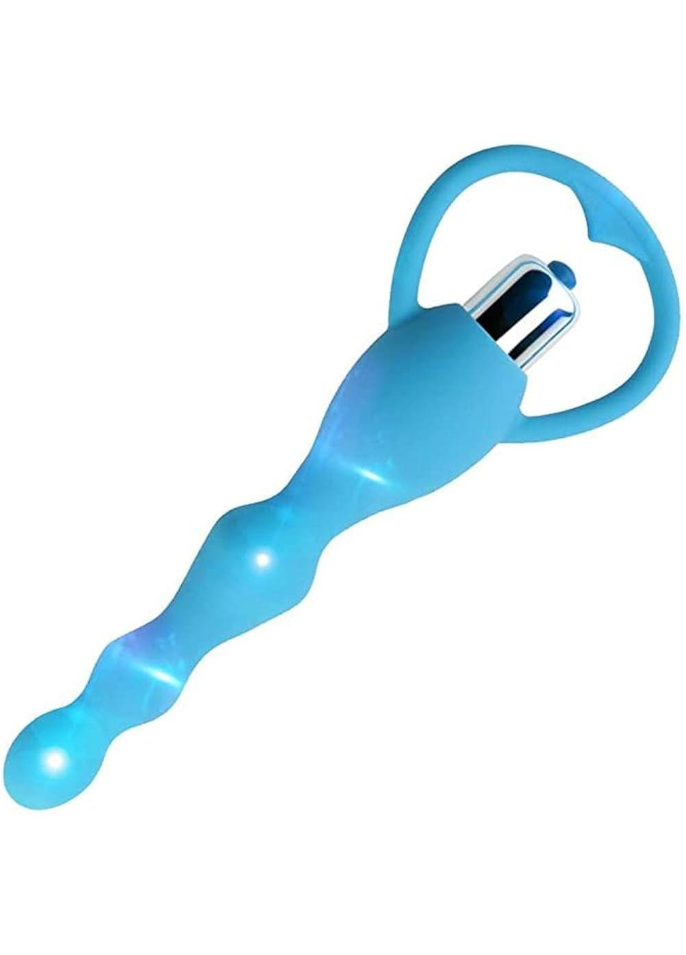 Вібрувальна анальна пробка з масажем простати, силіконова, фіолетова Інтимна анальна пробка з вібрацією та ергономічною формою С No Brand (341305751)