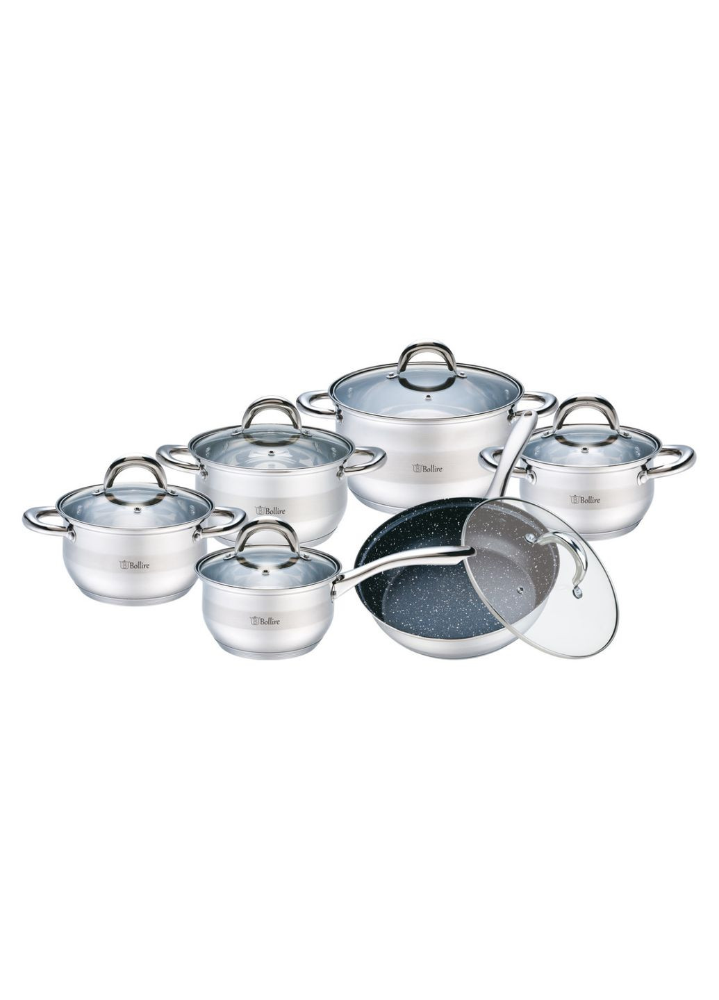 Набор кухонной посуды Solerno 12 пр BR-4004 Bollire (348133532)