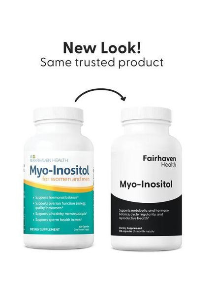 Міо-Інозитол для жінок Myo Inositol, 120 капсул Fairhaven Health (366734061)