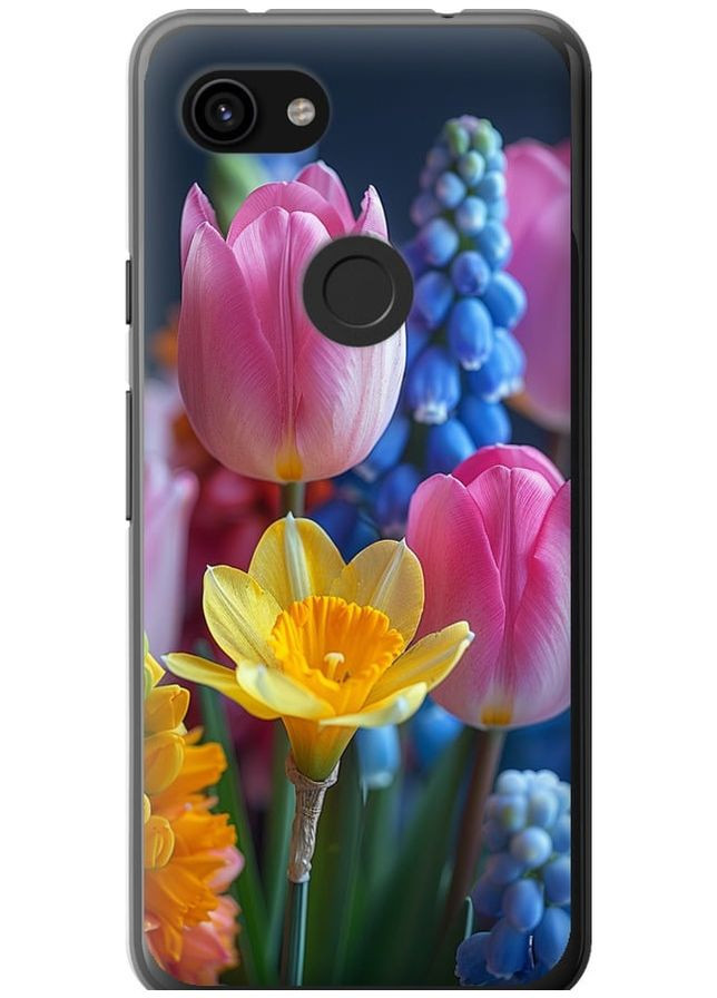 2D пластиковый чехол 'Весенние цветы' для Endorphone google pixel 3a (285781946)