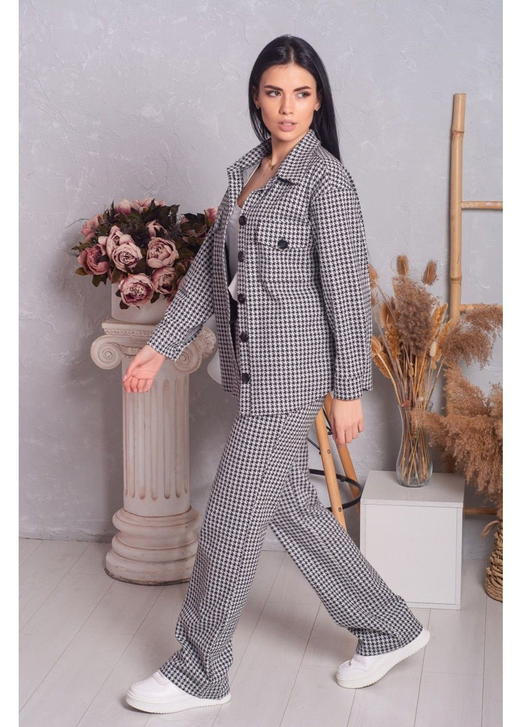 Серая рубашка DIA COSA