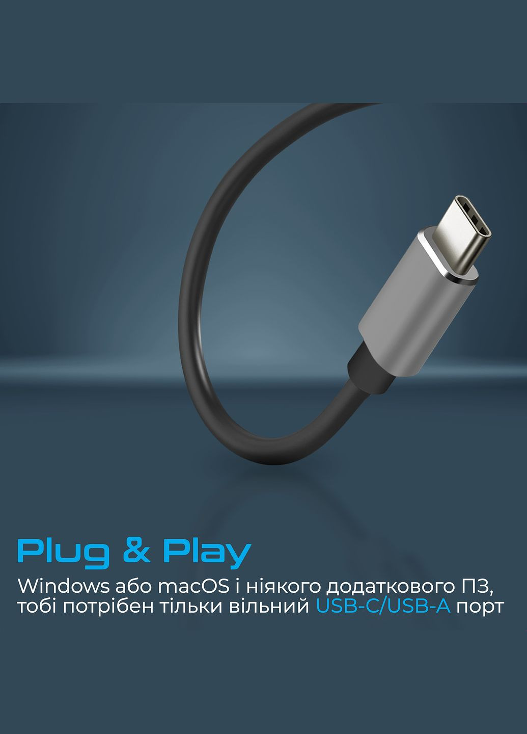 USB-хаб LiteHub-4 USB Type-C Grey Promate (347586134)