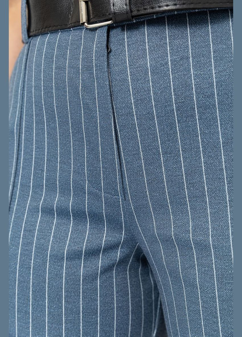 Штани костюмні жіночі, в смужку сіро-блакитного кольору, Ager (266814557)