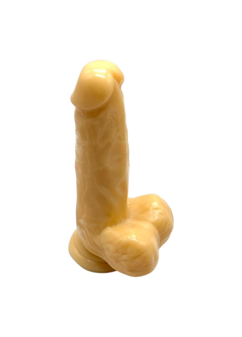 Фаллоимитатор реалистичный на присоске самотык – классический дилдо телесного цвета 16 см No Brand (352168583)