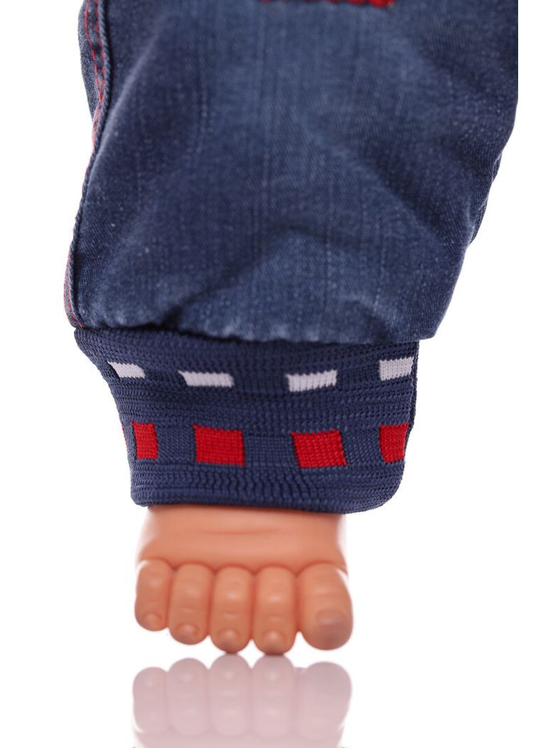 Джинси на траві для хлопчика з ведмедиком сині 86 см (30033) BABYKROHA (323469259)