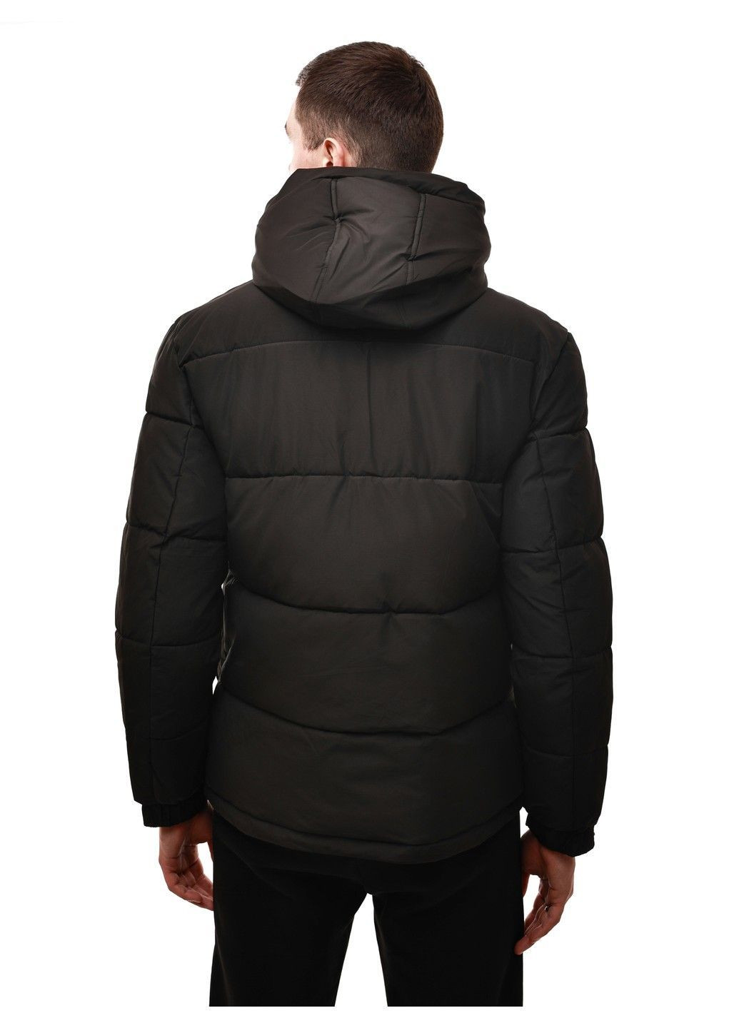 Чорна зимня куртка зимова чоловіча TE