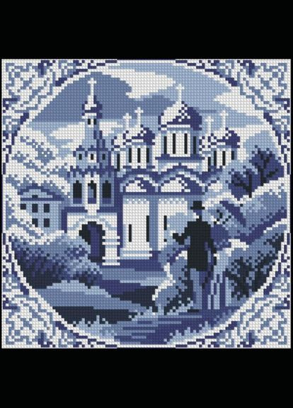 Набір для вишивання хрестиком. Розмір: 16*16 см Мрії осені Лоскуток (315357433)