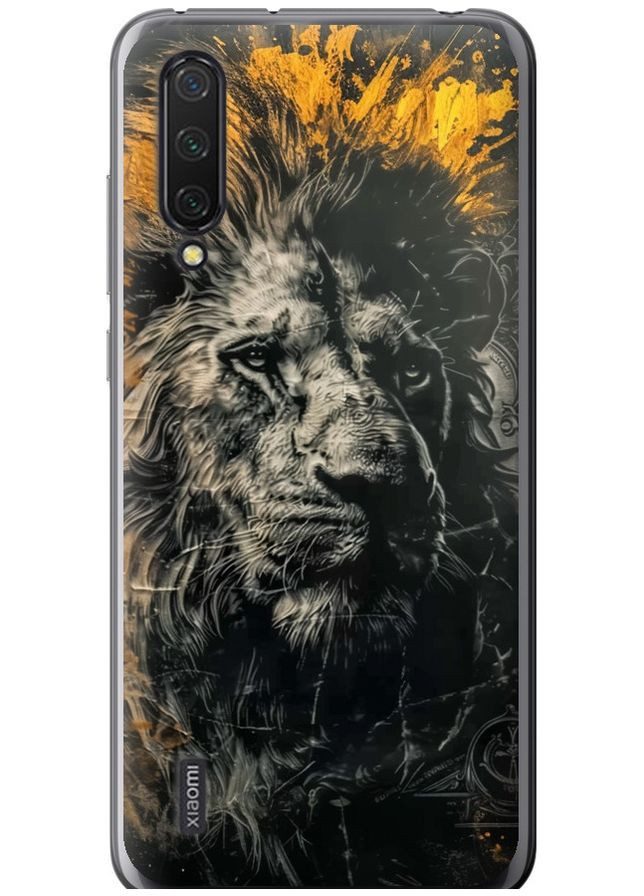 Силиконовый чехол 'Лев в золотых красках' для Endorphone Xiaomi Mi 9 Lite (297660745)