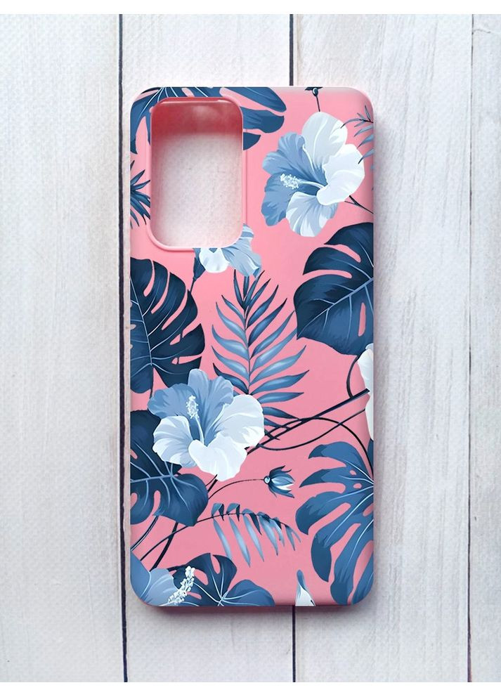 Матовый чехол на Xiaomi Redmi Note 10 Pro/10 Pro Max Розовый:: Тропики (принт 373) Creative (360659367)