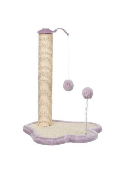 Дряпка для кошенят Junior Стовпчик-лапа з іграшками сизаль/плюш світло-бузковий/натуральний, 40*38*50 см (*) Trixie (322591558)