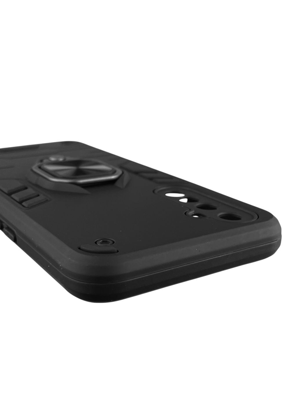 Чохол для телефона 6s броньований з магнітним кільцем-тримачем на реалмі 6с чорний Realme (366233845)