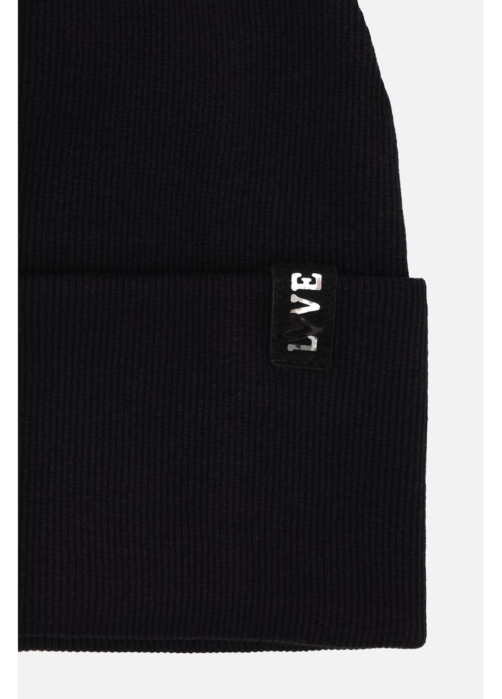 Шапка для дівчинки колір чорний ЦБ-00281902 Yuki (348838745)