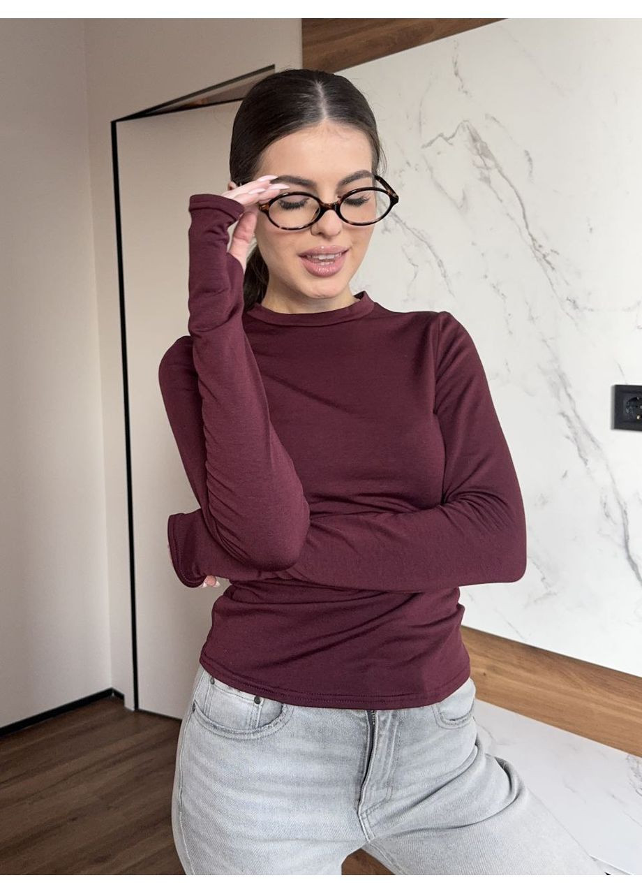 Тепленький лонгслив с вырезами для пальчиков More_bboutique (366740812)