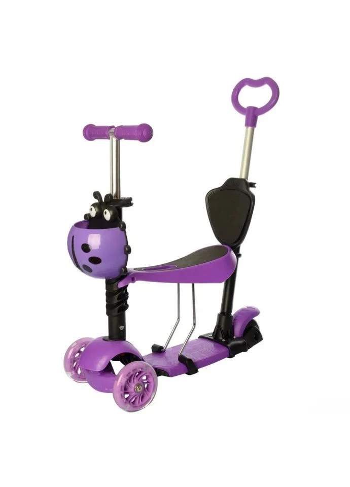 Самокат дитячий 3-х колісний SC20139(Violet) з батьківською ручкою Bambi (389497234)