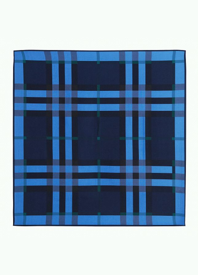 Квадратный платок Клетка синий Sincera (339869972)