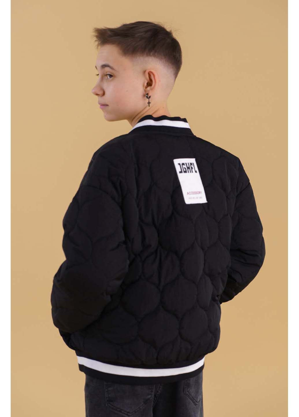 Чорна демісезонна куртка XZKAMI