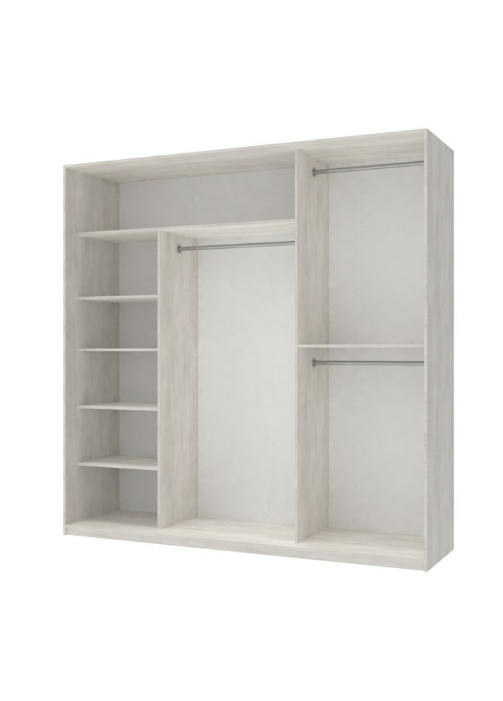 Шафа-купе трьохдверна Сіті Лайт 225х60х225 см /2 Дзеркала (DRS-011065) Doros (361998891)