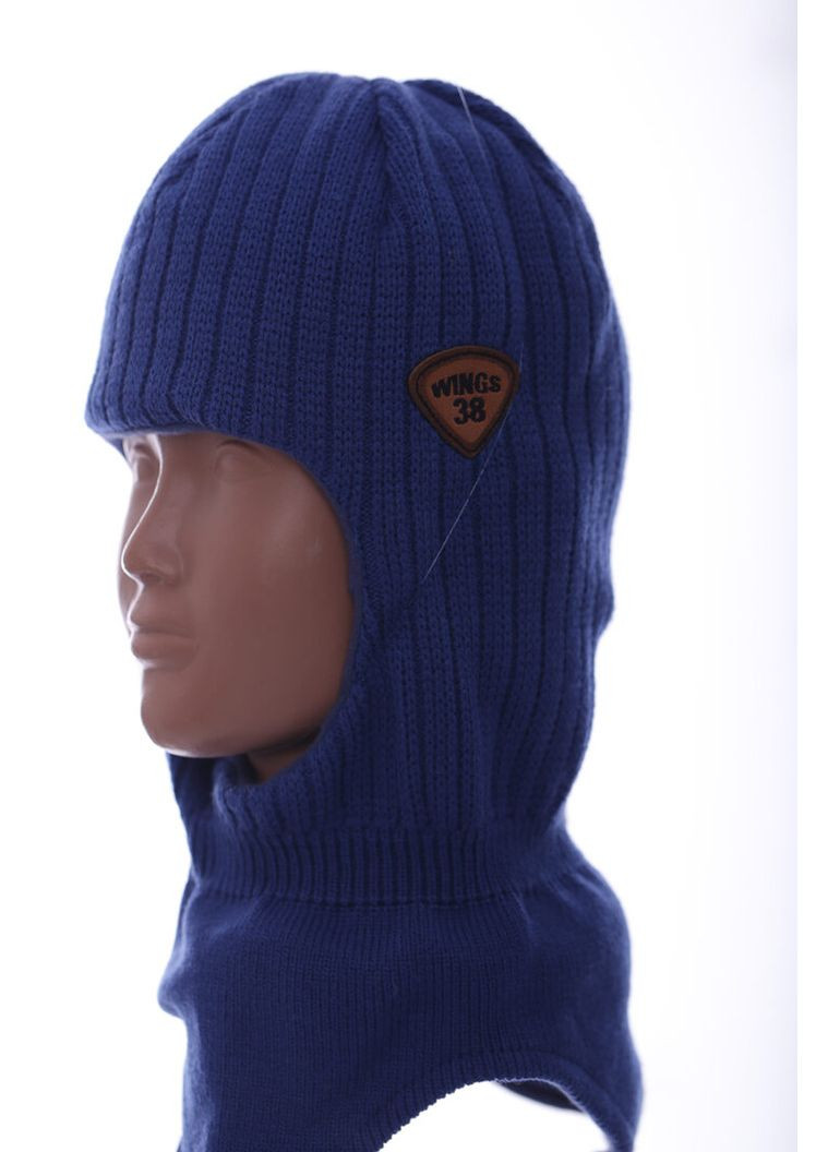 Шапка-шолом для хлопчика Wings 38 синя 3г+ (43608) BABYKROHA (317042794)