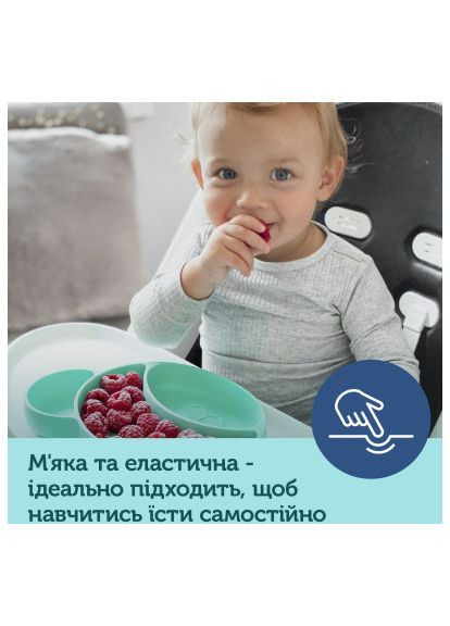 Тарелка детская Мишка на присоске Бирюзова (51/401_tur) Canpol Babies Ведмедик на присосці Бірюзова (366154168)