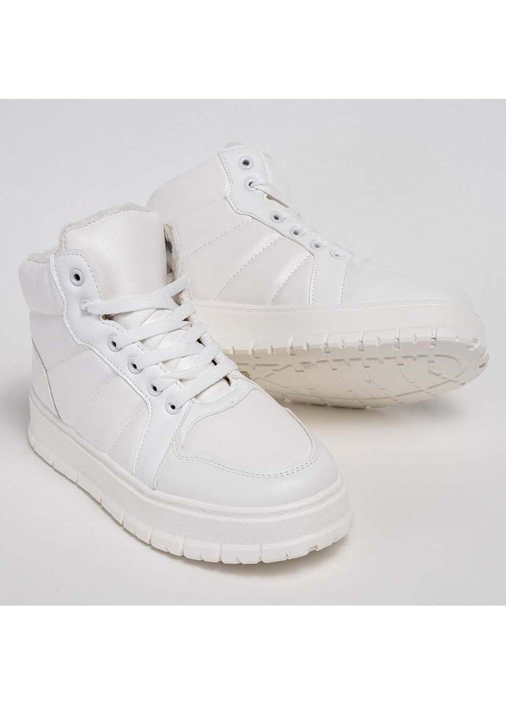 Білі високі кеди зимові Fashion