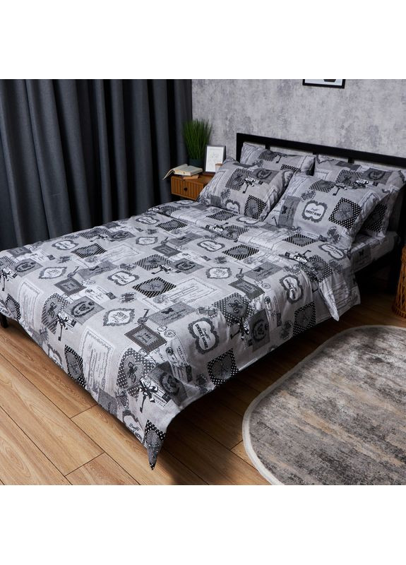 Комплект постільної білизни Бязь Gold Люкс «» King Size 220x240 наволочки 2х40х60 (MS-820007280) Moon&Star Vintage Keys (356114022)