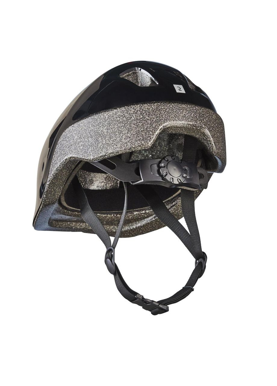 Шлем детский 100 для велоспорта черный B'TWIN (323459478)