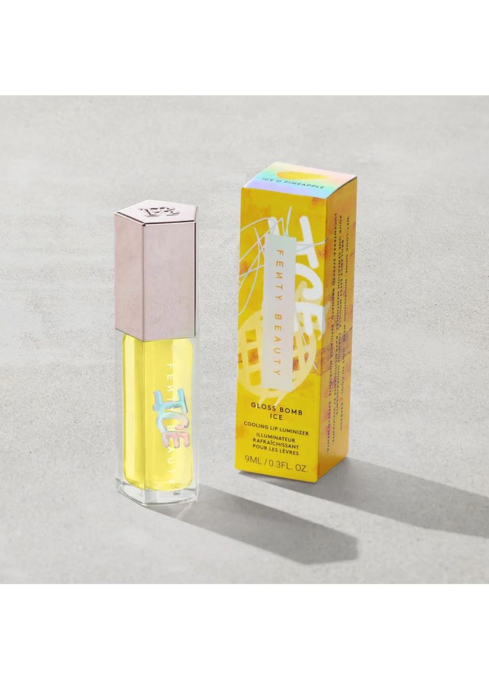 Блиск для губ люмінайзер "Ice'd Pineapple" Gloss Bomb Ice Cooling Lip Luminizer Fenty Beauty (351385244)