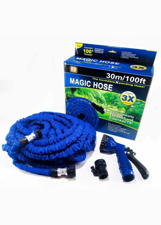 Шланг для полива садовый PRO 30 метров синий (2104618487) Xhose (323582263)