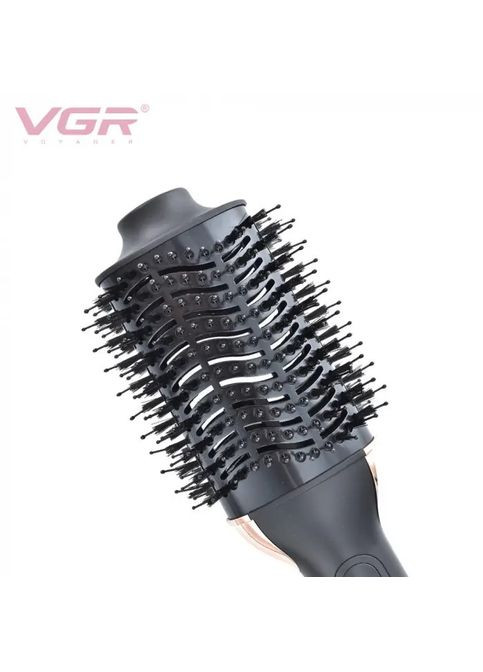 Фен щётка стайлер для волос с ионизацией и насадками для завивки и укладки волос 1200Вт V-492 Black VGR (350349331)