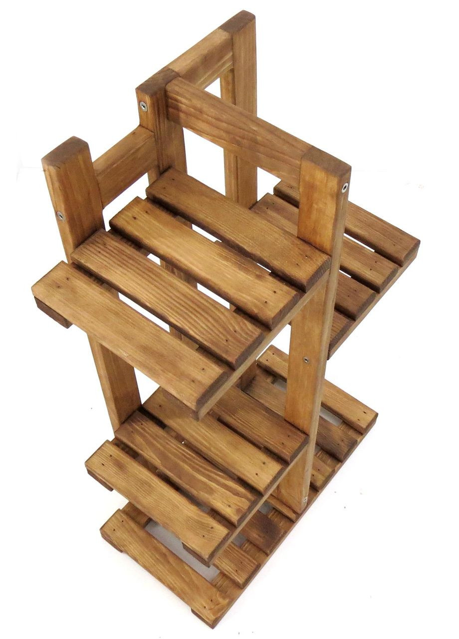 Подставка для цветов из дерева Келуш 3 мускат (ЦВТ-306007) No Brand (328227767)