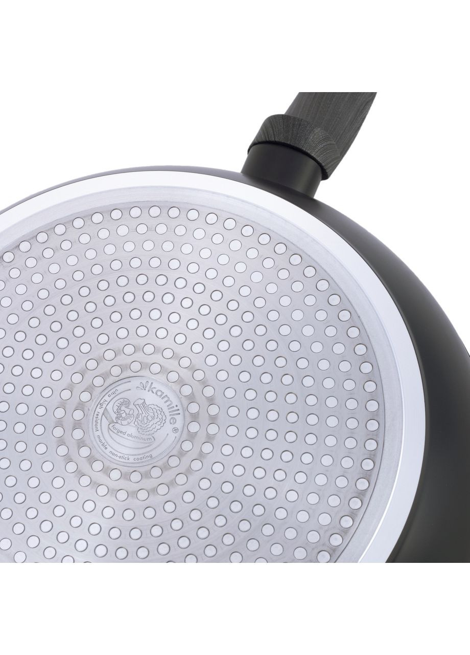 Сотейник 28см с антипригарным покрытием PTFE из алюминия для индукции и газа KM-4136 Kamille (371898439)