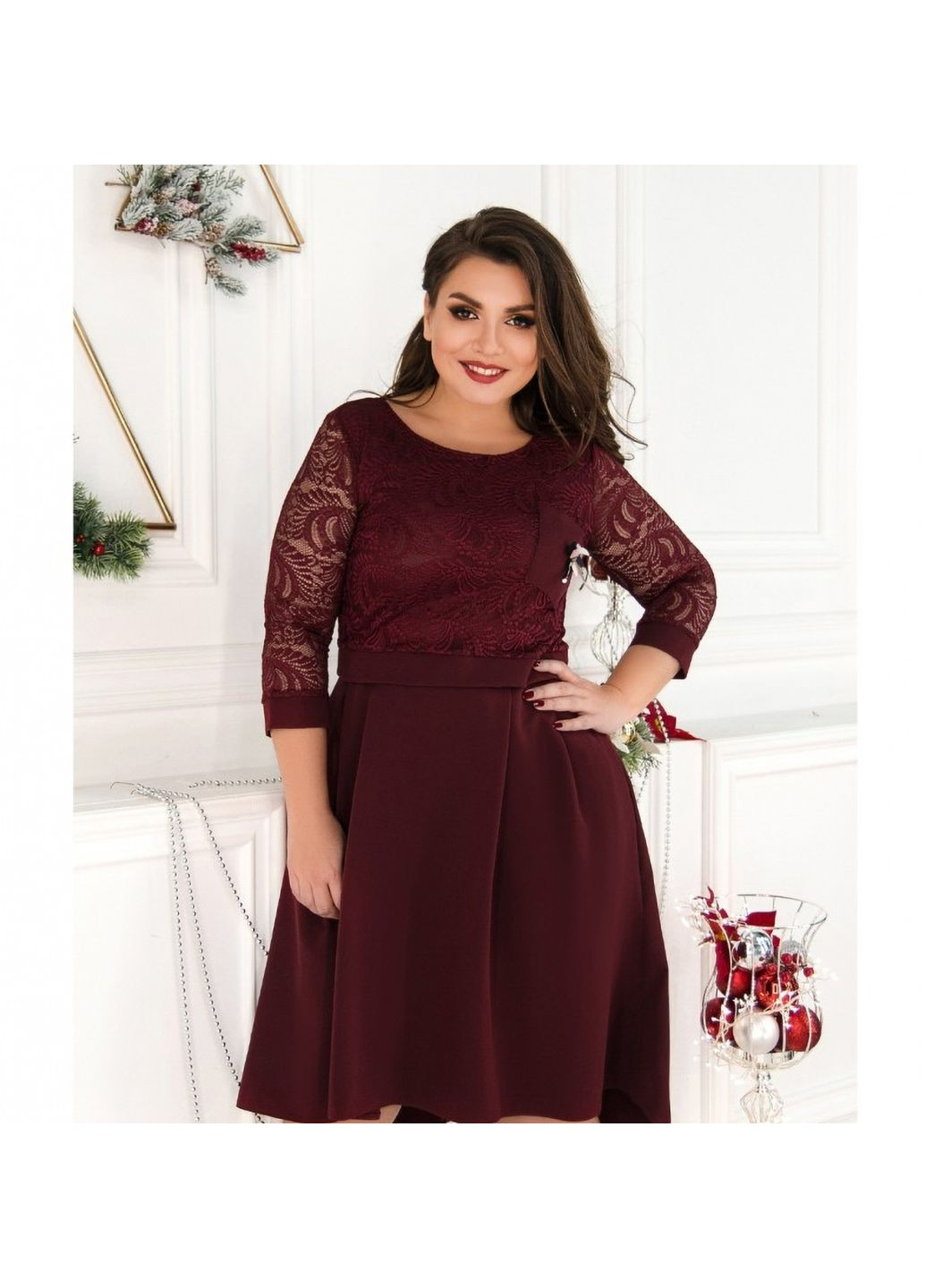 Бордова сукня Liton