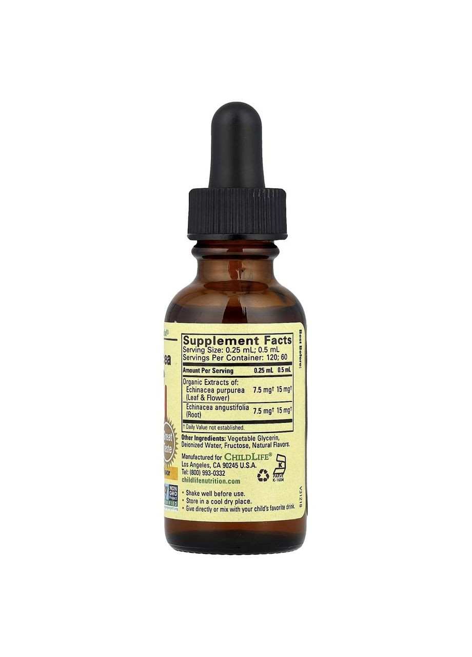 Essentials, ехінацея, зі смаком натурального апельсина, 30 мл ChildLife (361858551)