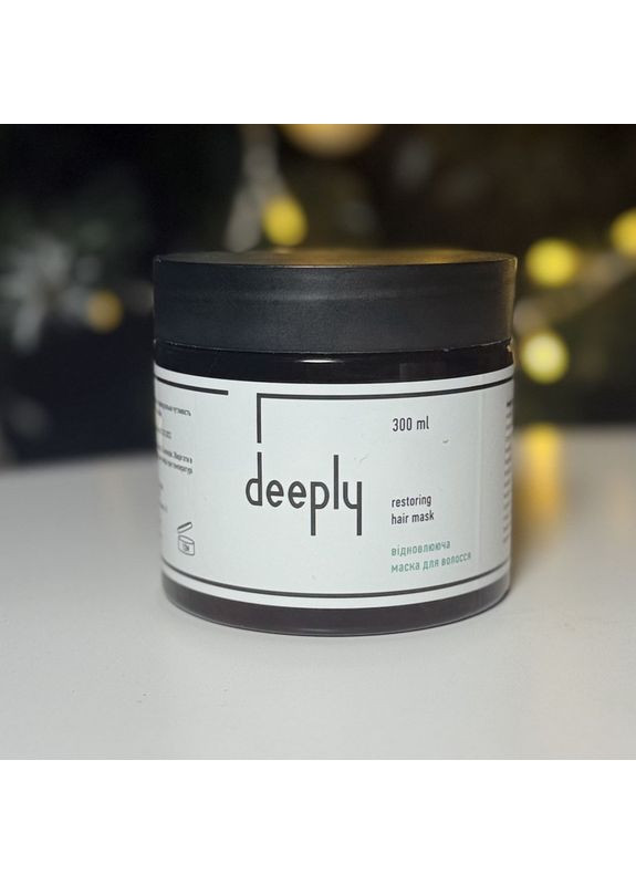 Восстанавливающая маска для волос Restoring Hair Mask, 300 мл Deeply (365842262)