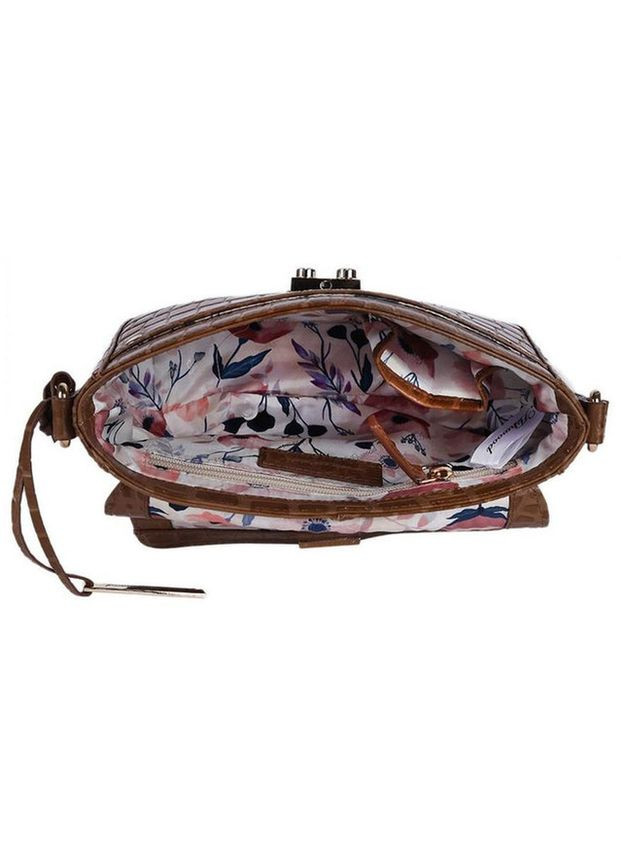 Сумка крос-боді через плече жіноча з натуральної шкіри маленька Рудий 37524 Ashwood (352527465)