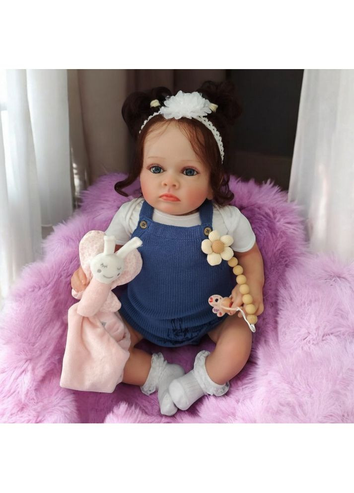 Лялька Реборн 60 см колекційна Віола No Brand (367736330)