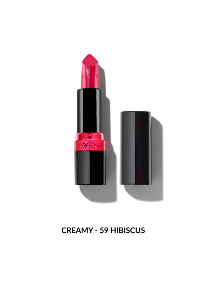 Зволожувальна кремова губна помада "Ультра" 59 Холодний каркаде (59 Hibiscus) 3,6г Avon (330141403)