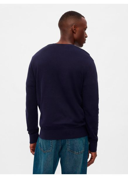 Темно-синий демисезонный свитер мужской m, navy uniform (темно-синий) Gap