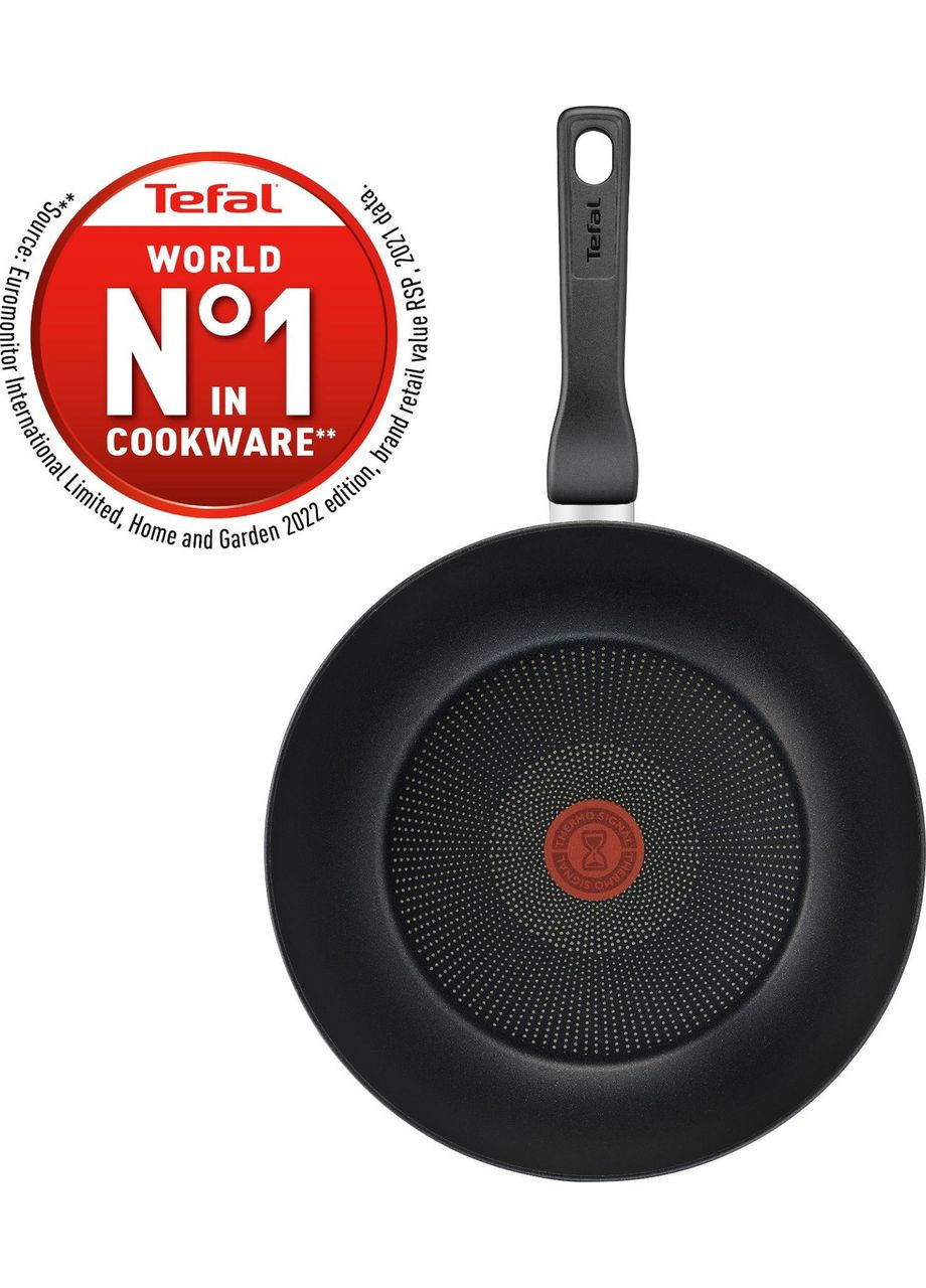 Сковорода WOK Titanium Force 3X, On 28 см (G3031932) з тришаровим титановим антипригарним покриттям Titanium 3Х Tefal (360654781)