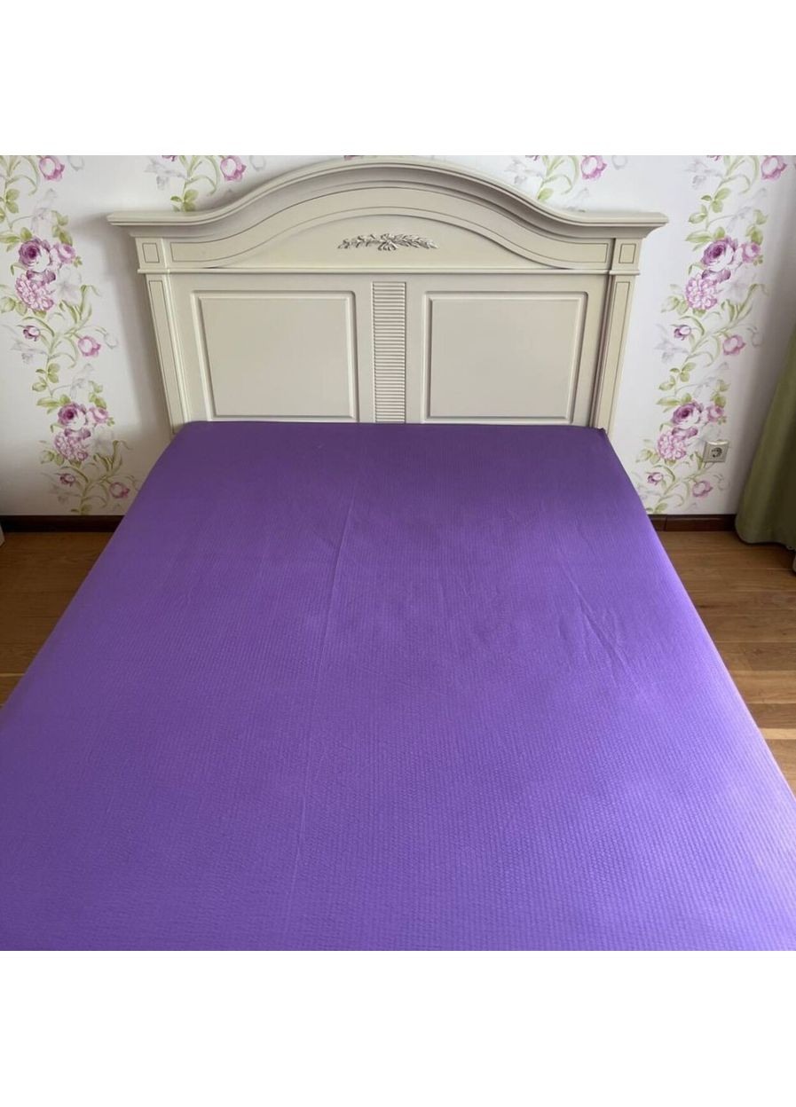 Простынь на резинке 160х200 фиолетовая Жатка 3628 Ananasko (355873163)