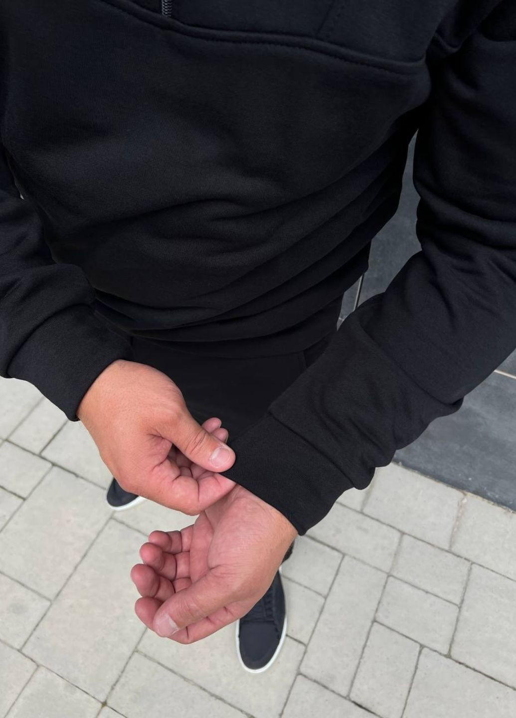 Чорний демісезонний костюм (кофта, штани) MonsterBrand (300239389)