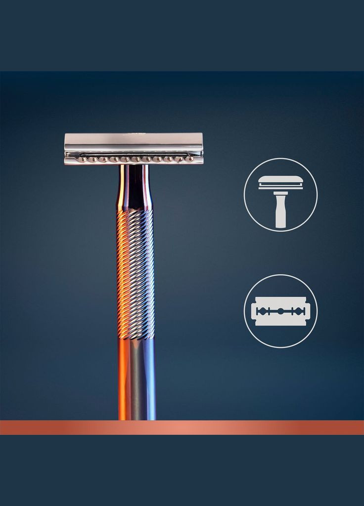 Станок для гоління чоловічий King C з 5 змінними лезами Gillette 7702018590148 (328398291)