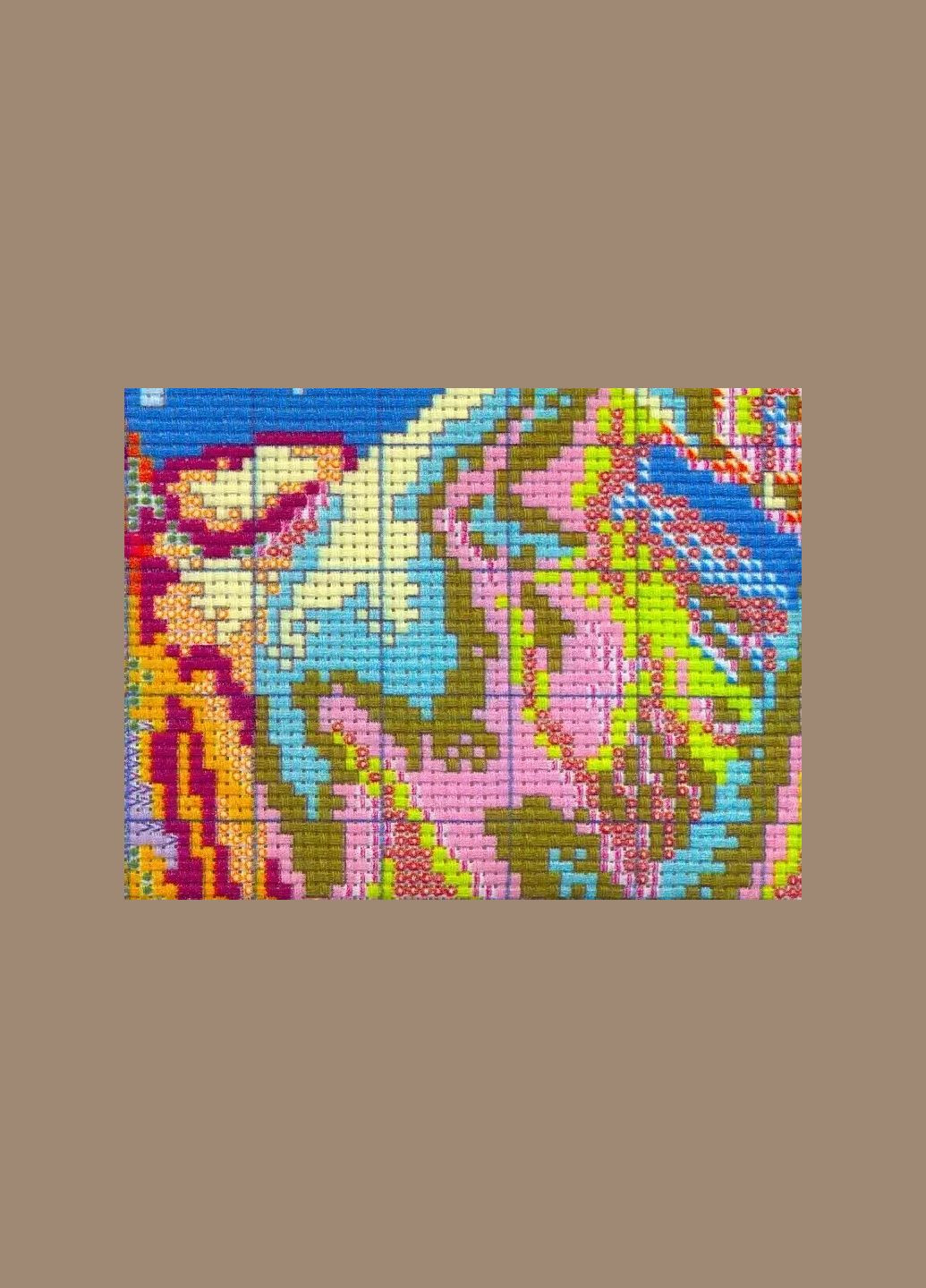 Набор для вышивания по нанесённой на канву схеме "A Kissing of Angels". AIDA 14CT printed, 46*57 см Joy Sunday (313613046)