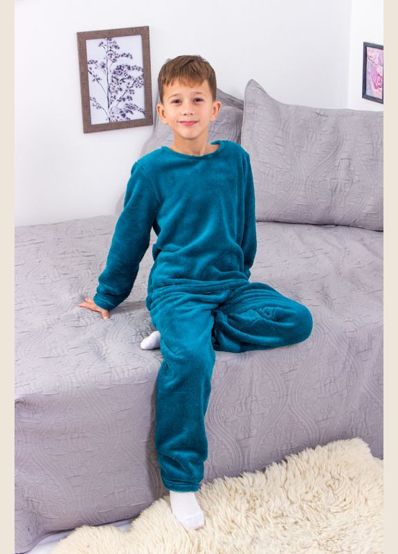 Зелена зимня піжама для хлопчика (p-5455) Носи своє