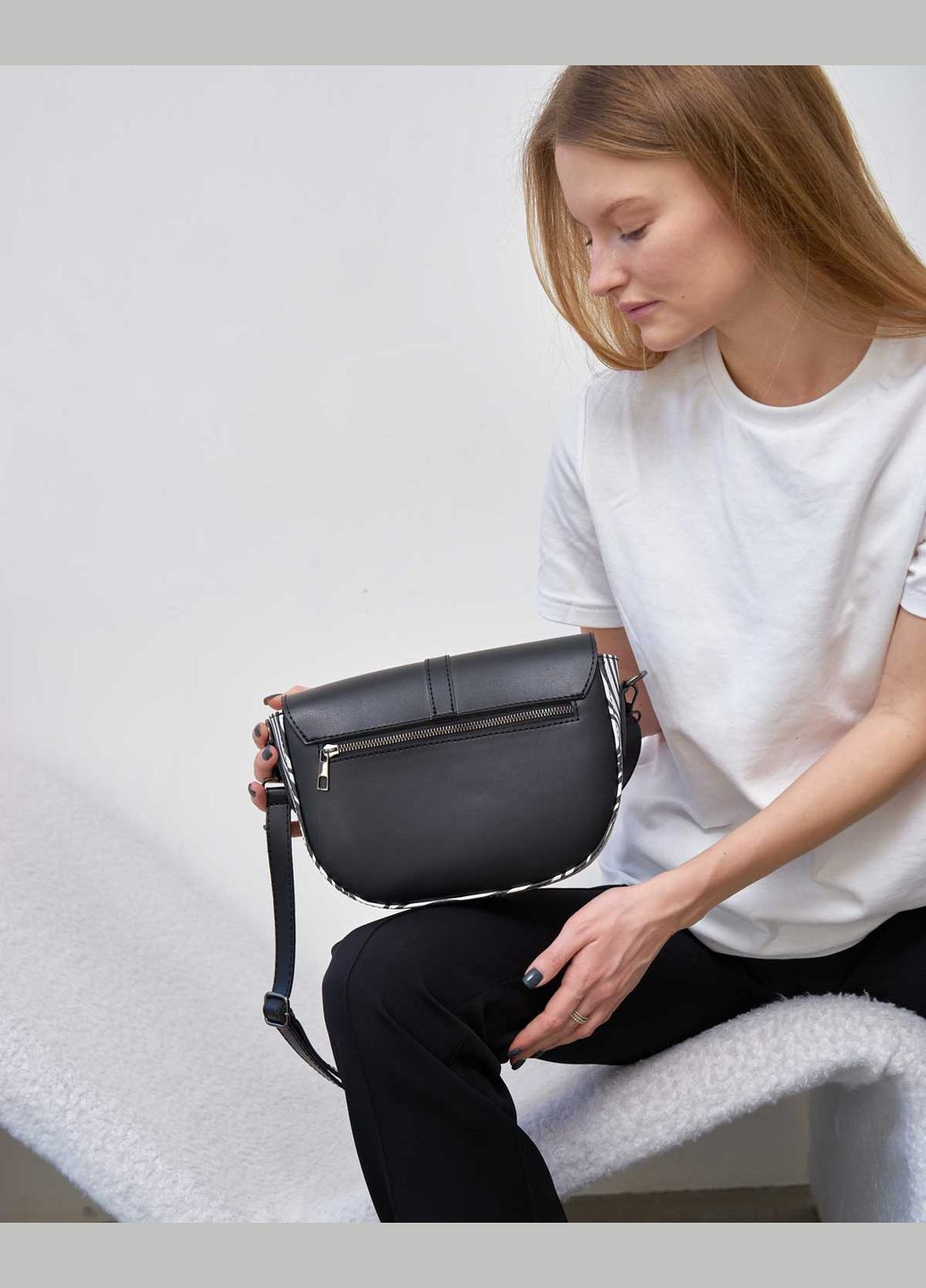 Сумка женская черная кроссбоди из экокожи Джилл (znocha-sumka-dzhll) WeLassie (342199359)