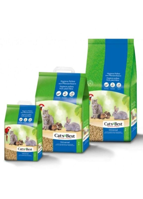 Наполнитель универсальный для кошачьего туалета, клеток грызунов и птиц Universal - 10 л / 5,5 кг Cat's Best (327070958)
