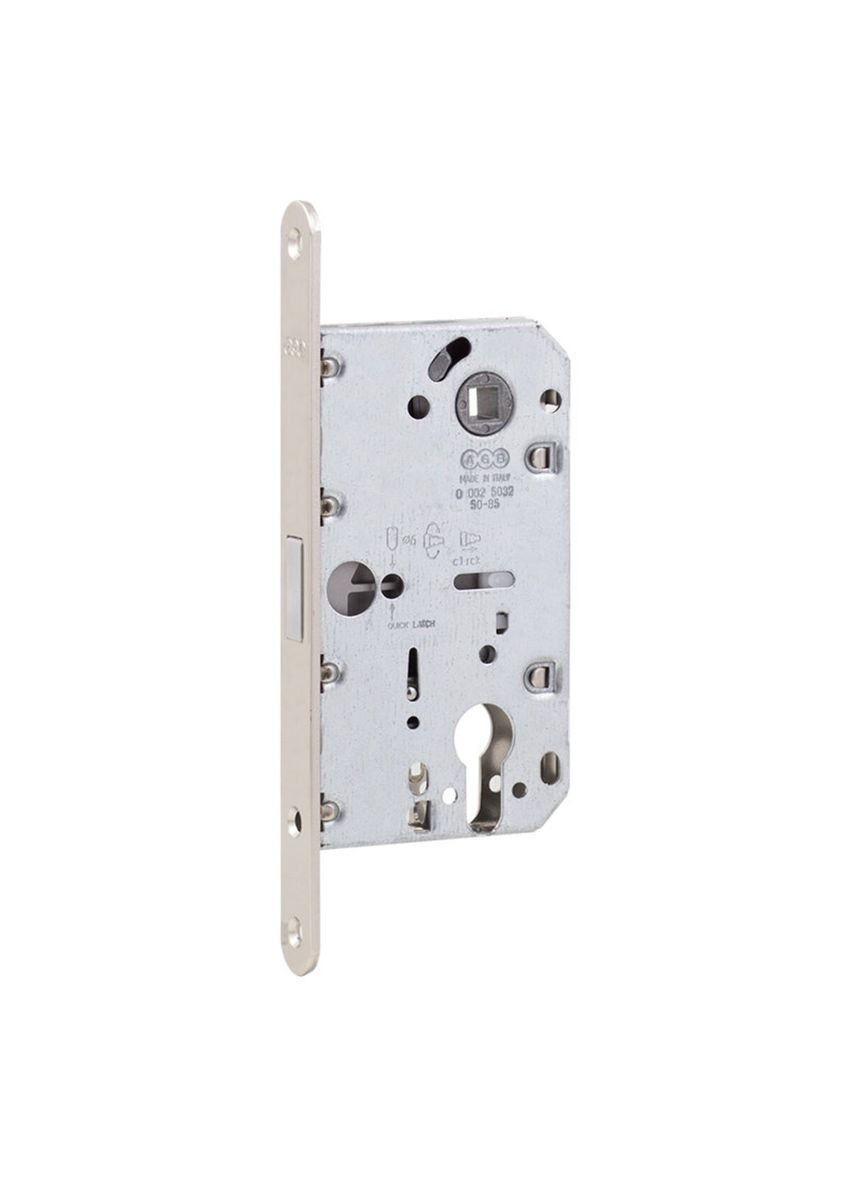 Art. B061035006 Механізм Mediana Polaris під циліндр нікель 85мм AGB (322520203)