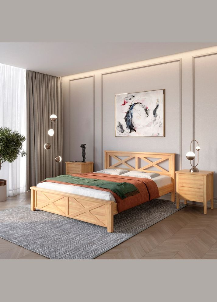 Двоспальне ліжко Прованс Н 140х190 см (MBG-1591) Mebigrand (368282191)